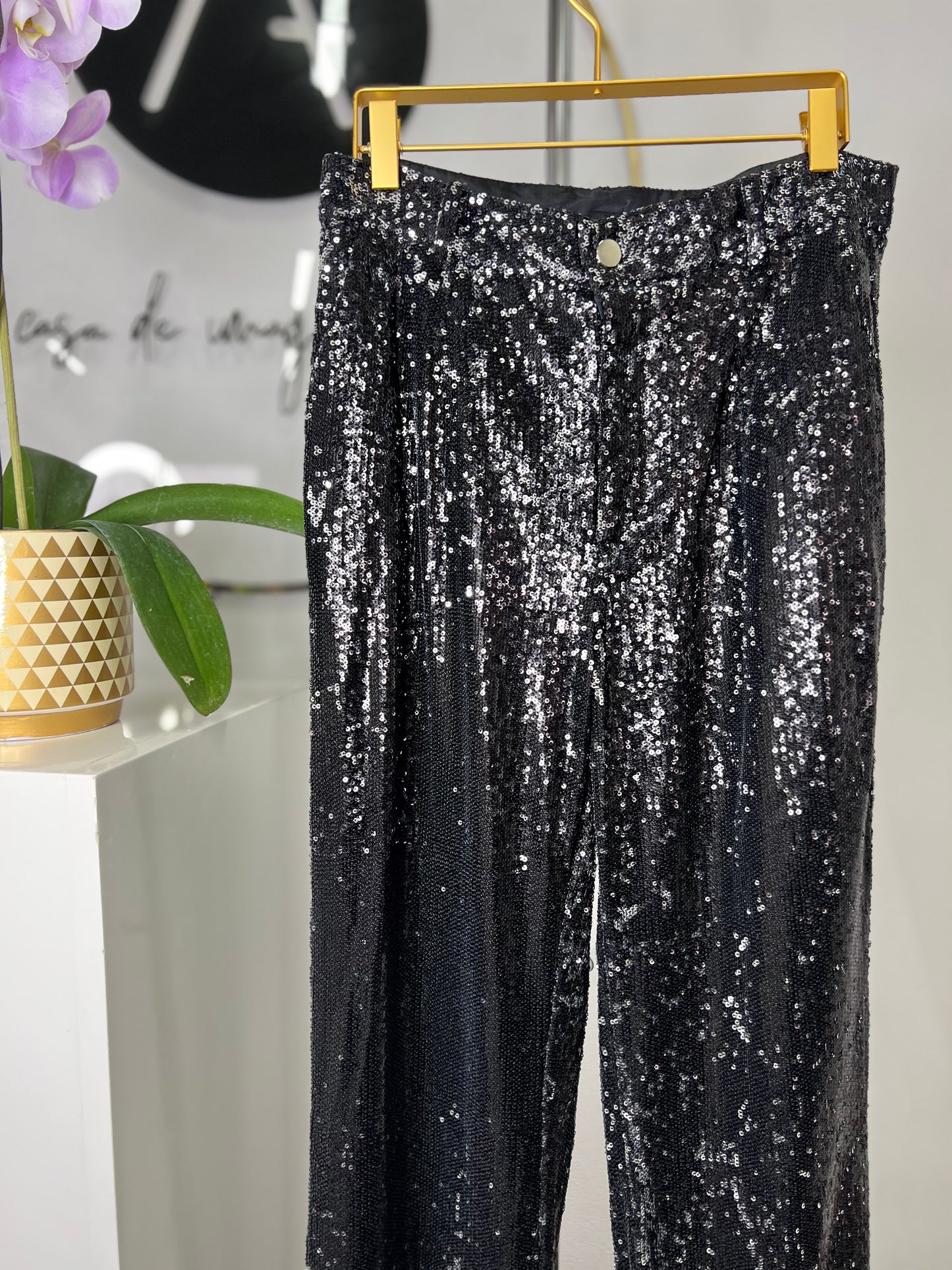 Pantalón sastre lentejuelas