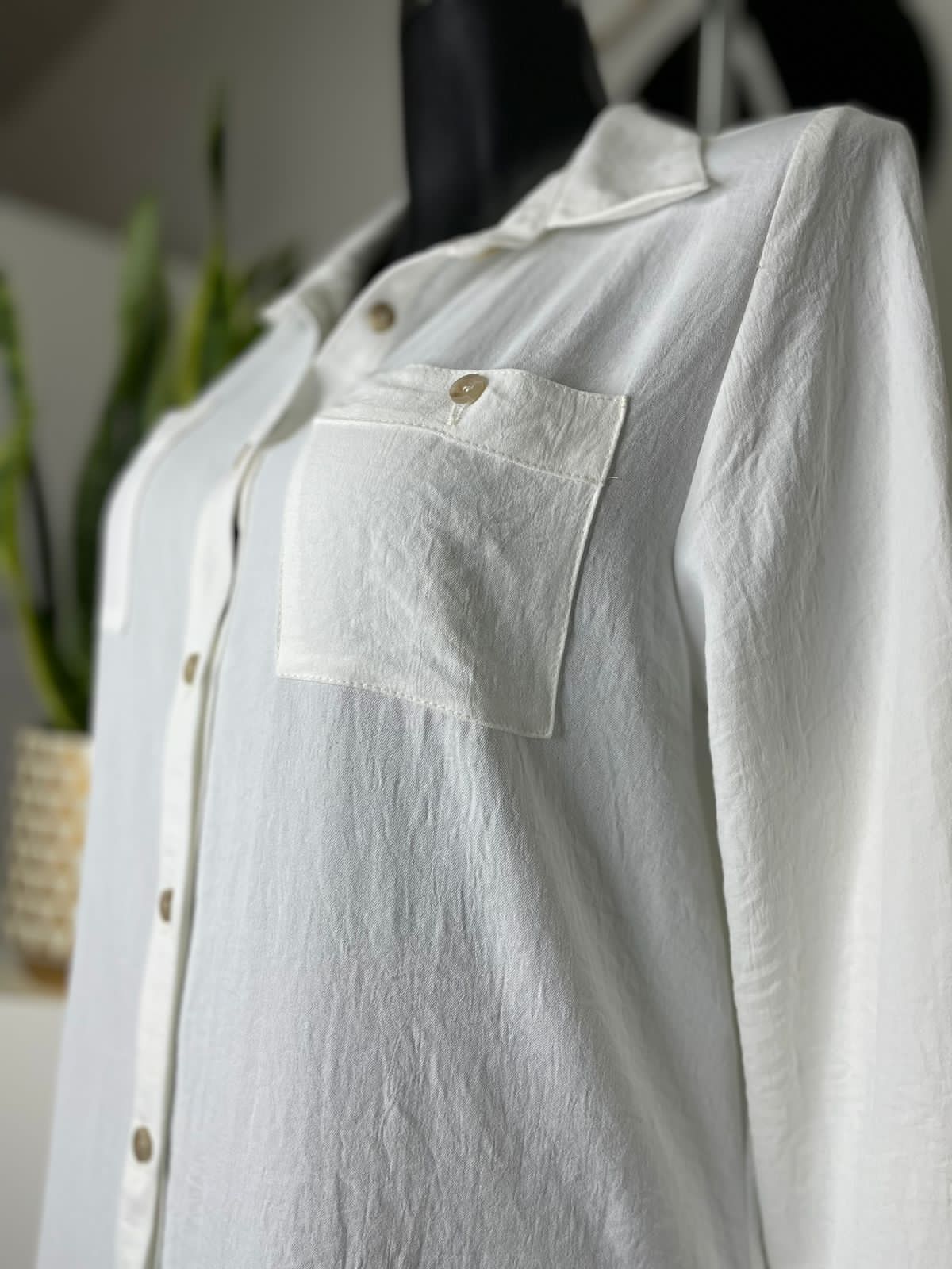 Vestido camisero blanco