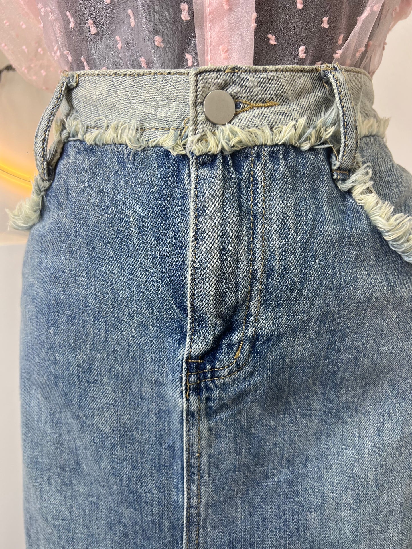 Falda denim