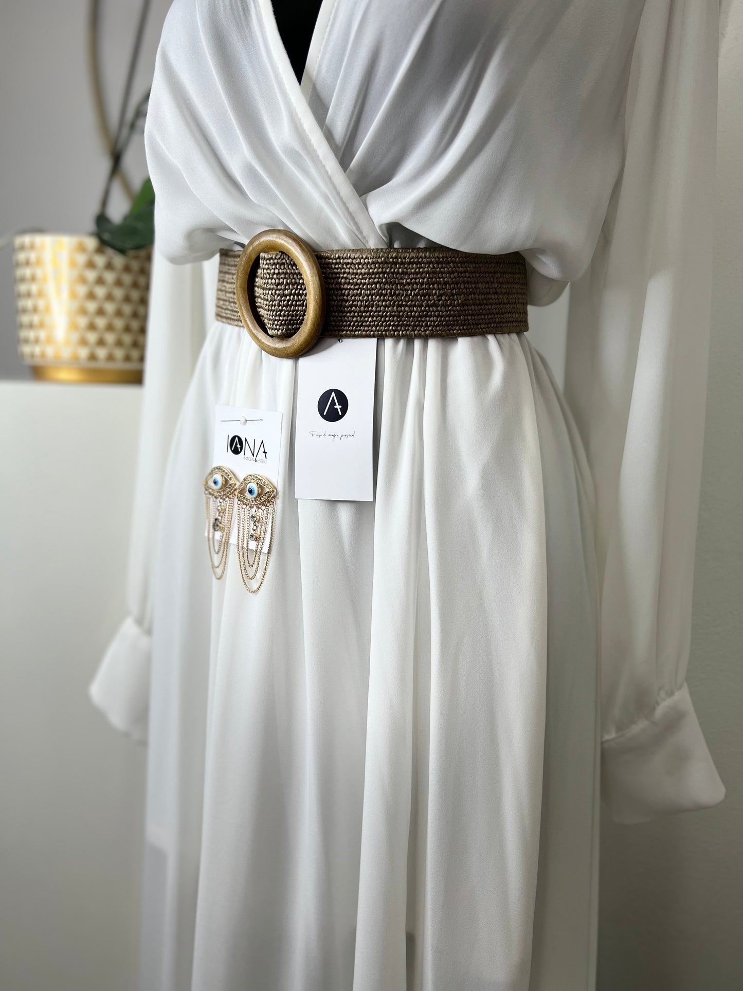 Vestido maxi blanco